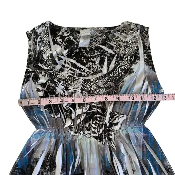 Y2K Tutu Fashion Tattoo Style Paisley Sleeveless Tank Top Women’s Size Medium - Picture 3 of 7